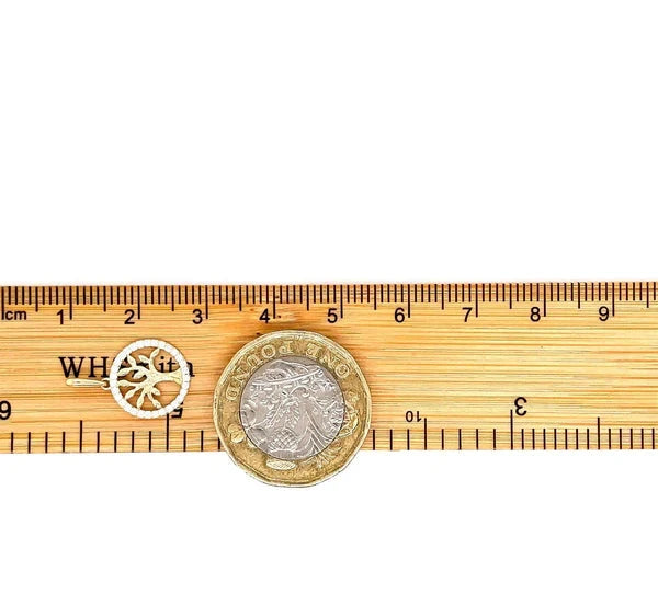 9ct Cz Gold Round Tree of Life Pendant, Cubic Zirconia Tree of Life, Round Tree of Life, Gifts for her