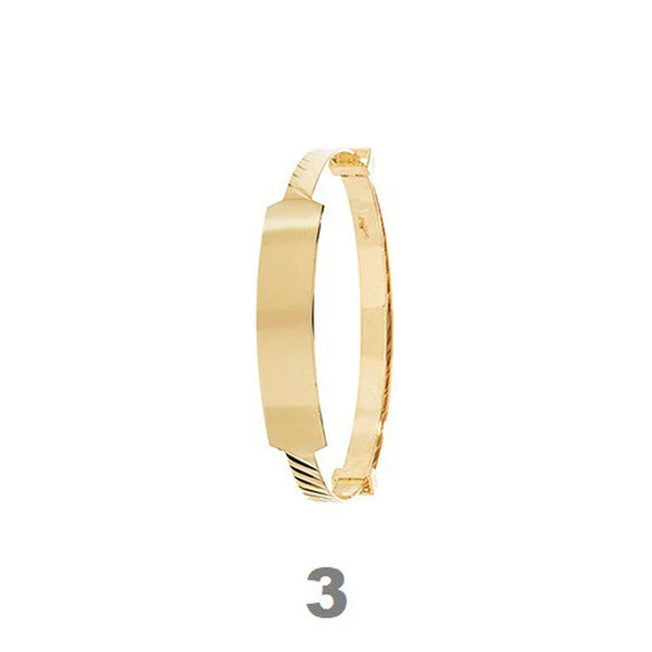 9ct Gold Baby ID Bangle Free Engraving