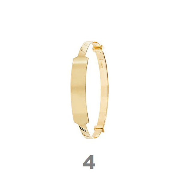 9ct Gold Baby ID Bangle Free Engraving