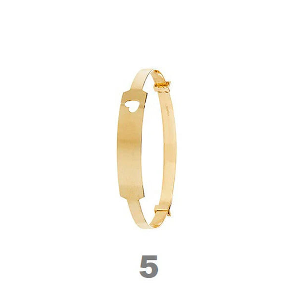9ct Gold Baby ID Bangle Free Engraving