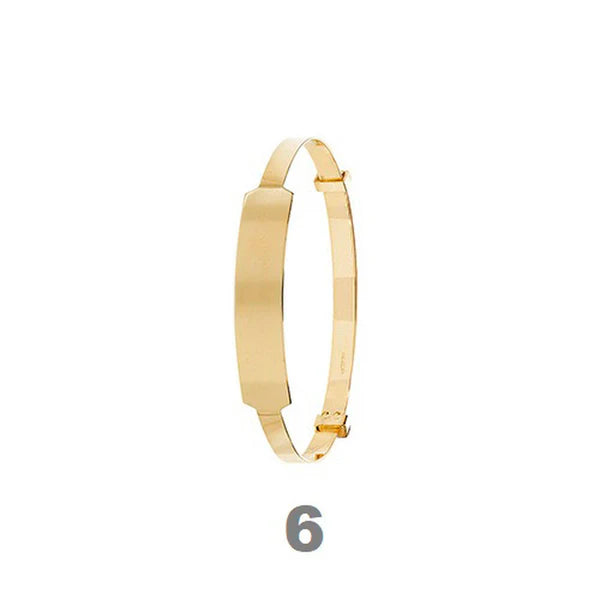 9ct Gold Baby ID Bangle Free Engraving