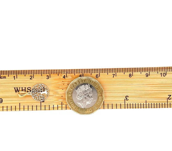 9ct Gold Round Tree of Life Pendant, Charm Tree of Life, Round Tree of Life, Gifts for her