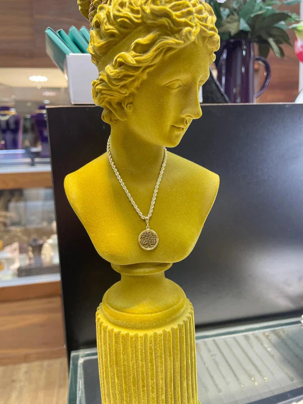 9ct Gold Tree of Life Pendant, Pendant Tree of Life, Round Tree of Life