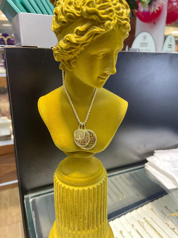 9ct Gold Tree of Life Pendant, Pendant Tree of Life, Round Tree of Life