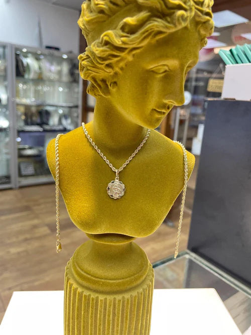 St Christopher Pendant, 9ct St Christopher Medallion Charm Pendant, 375 Hallmarked, Small-Medium-Large