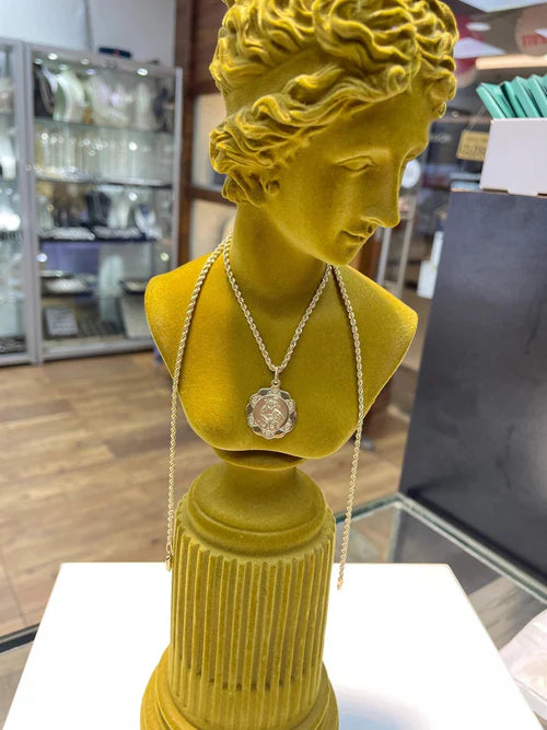 St Christopher Pendant, 9ct St Christopher Medallion Charm Pendant, 375 Hallmarked, Small-Medium-Large