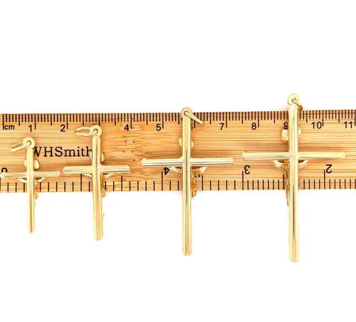 Crucifix Gold Cross, 9k Gold Pendant Cross For Men, Cross For Women, Cross Pendant, Genuine Cross Pendant